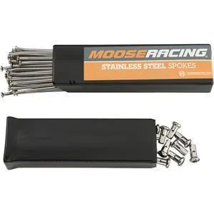 Jogo de Raios e Cabeças ço Inoxidável MOOSE RACING para BETA RR 2T/4T 15-20 Roda Traseira 18``