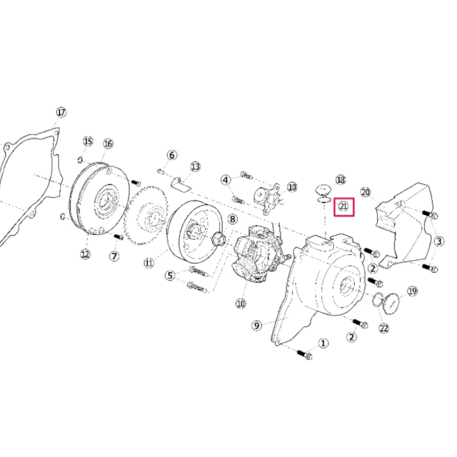 Junta tórica / O-ring tampão pequeno tampa ignição 190 arranque elétrico motor Daytona Anima