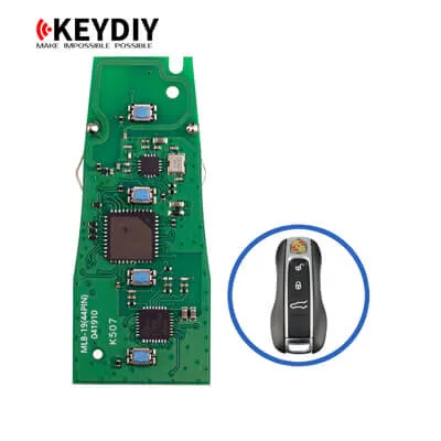 KeyDiy KD Porsche MLB Placa Chave Inteligente 4Botões MLB19-4 433MHz (Solução OEM)