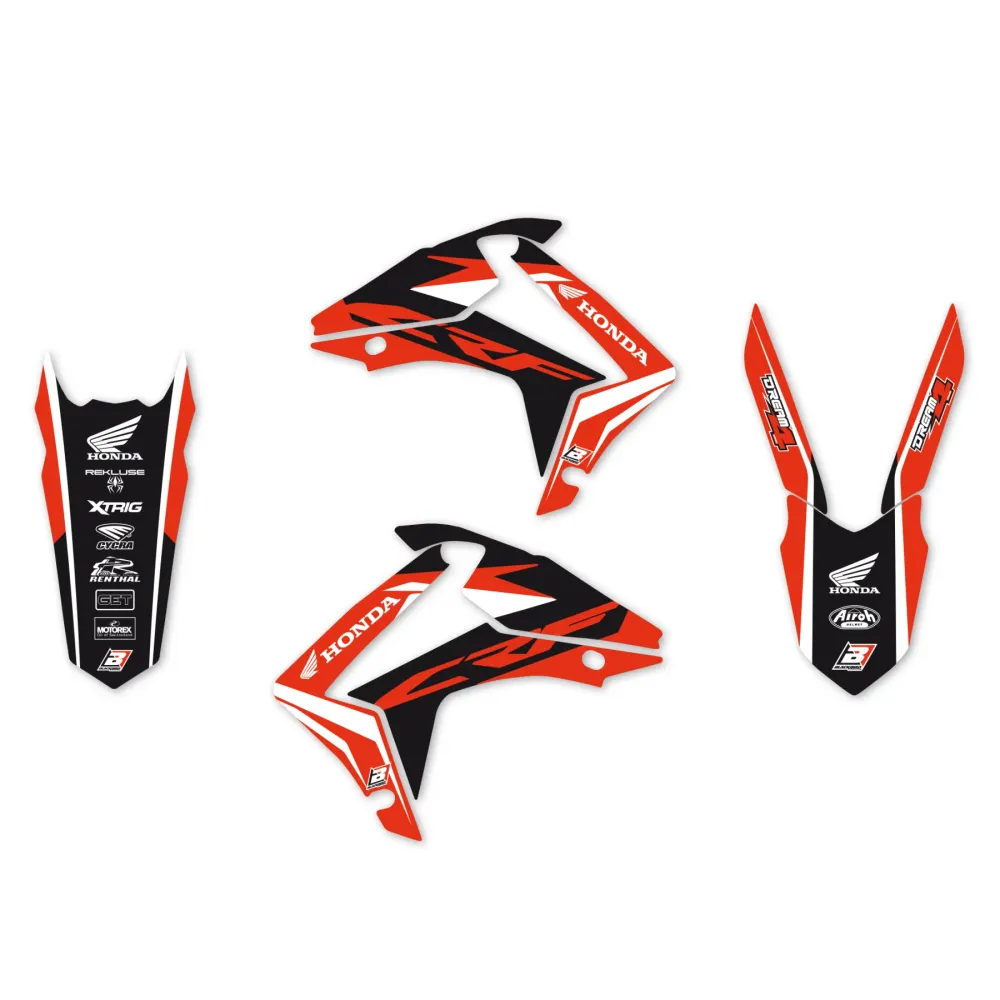 Kit de Autocolantes BLACKBIRD DREAM 4 HONDA CRF 250R 14-17, CRF 450R 13-16