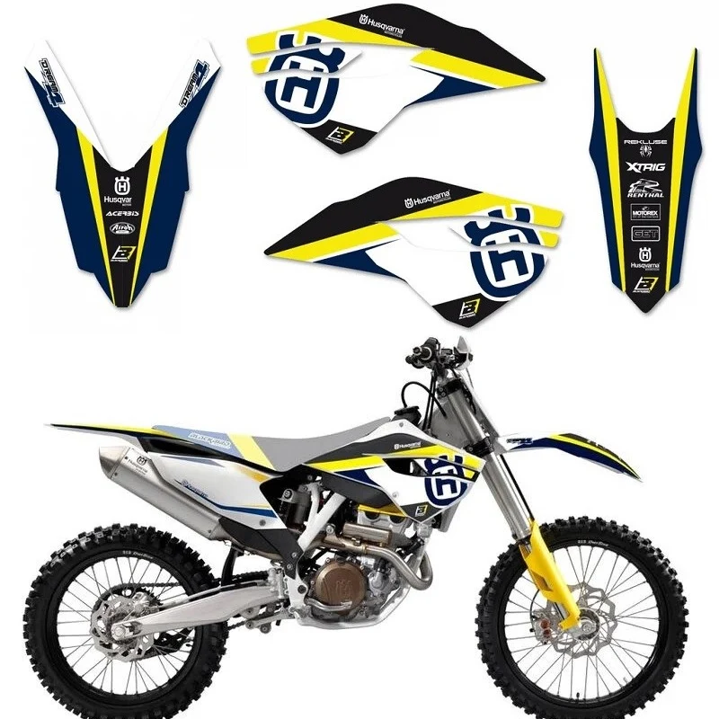 Kit de Autocolantes BLACKBIRD DREAM 4 HUSQVARNA TC 125 14-15, TC 250 14-16, FC 250/350/450 14-15