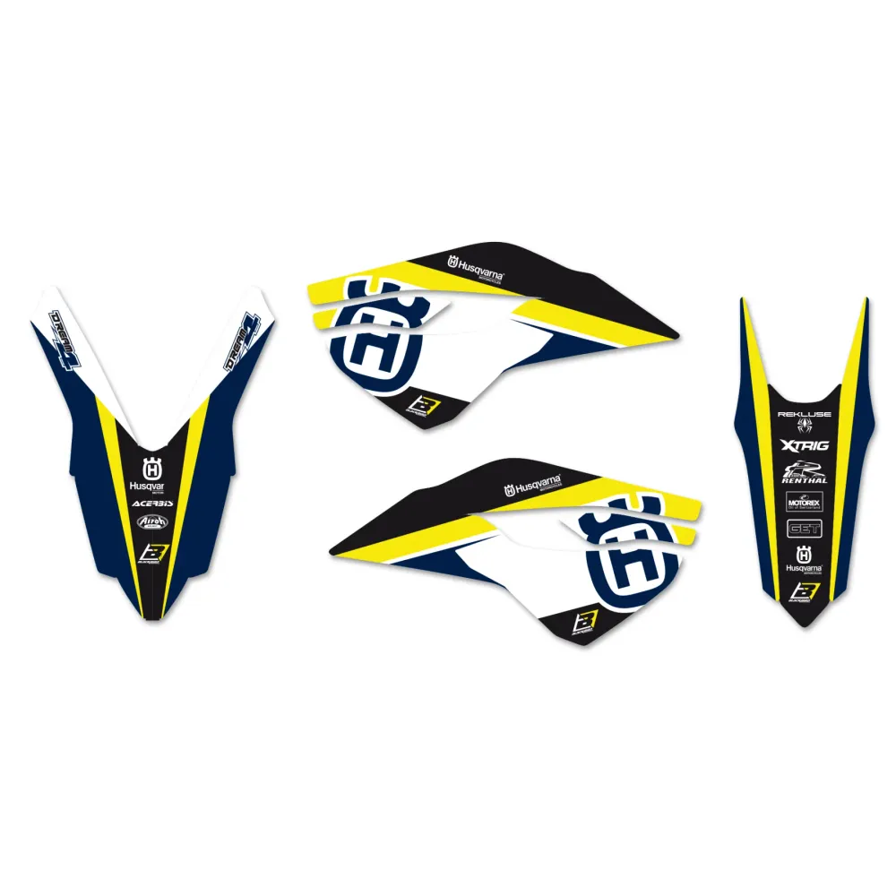 Kit de Autocolantes BLACKBIRD DREAM 4 HUSQVARNA TC 125 14-15, TC 250 14-16, FC 250/350/450 14-15