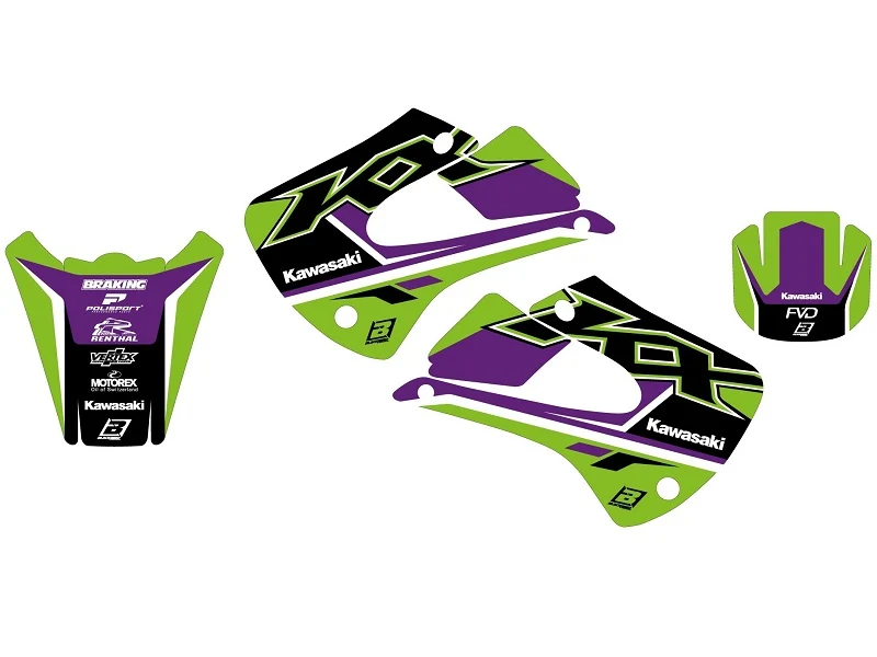 Kit de Autocolantes BLACKBIRD DREAM 5 KAWASAKI KX 85 01-13