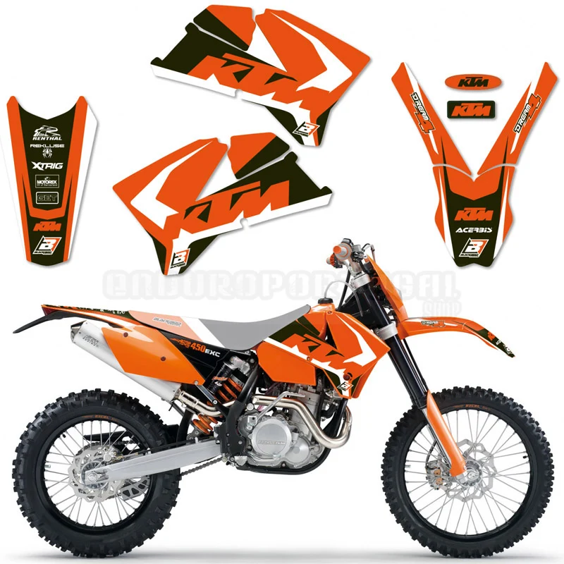 Kit de Autocolantes BLACKBIRD DREAM 4 para KTM SX/SX-F 05-06, EXC/EXC-F 05-07