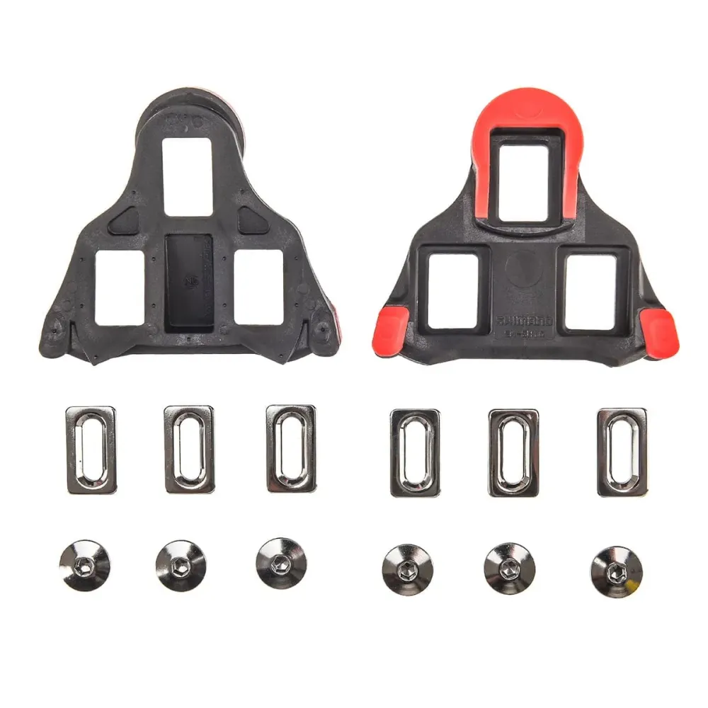 Kit de calços SHIMANO SPD-SL Vermelho 0° SM-SH10