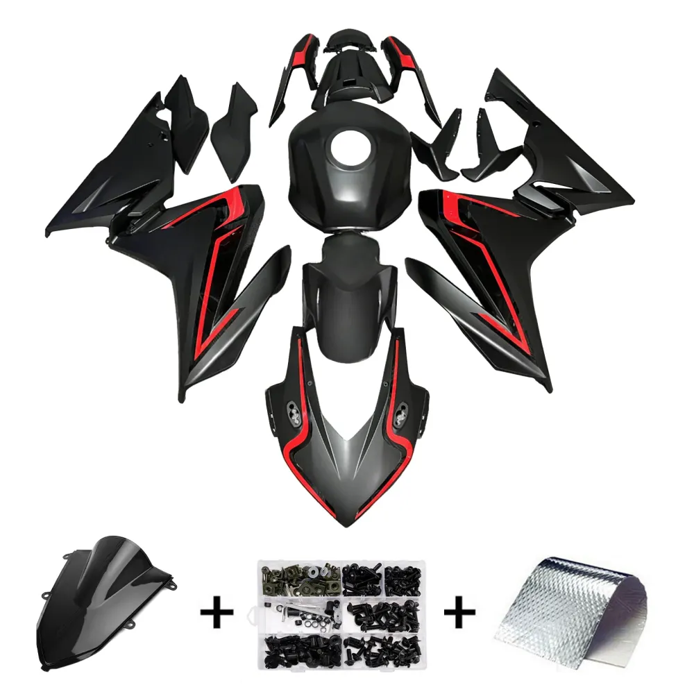 Kit de carenagem injeção abdominais de plástico para Honda CBR500R 2019-2021