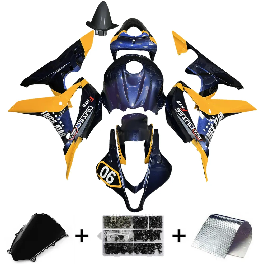 Kit de carenagem de injeção Abs de plástico para Honda CBR600RR 2007-2008 F5