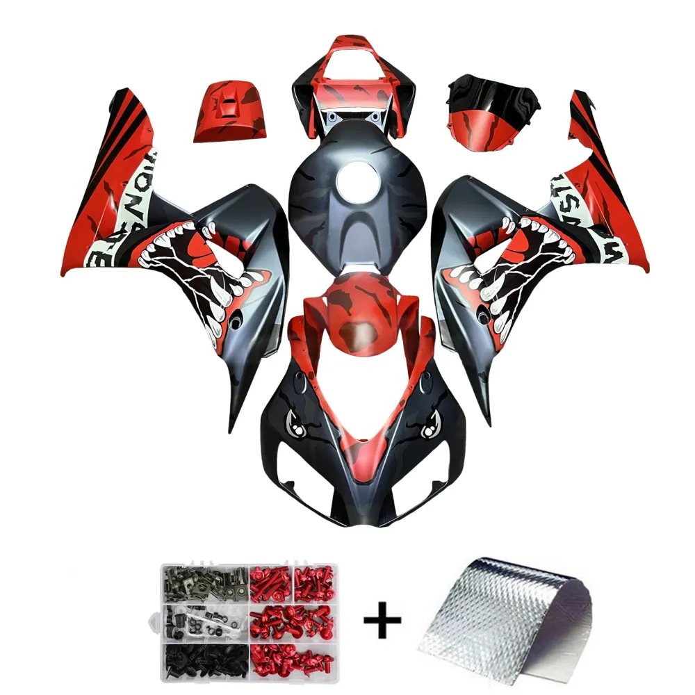 Kit de carenagem injeção ABS PLÁSTICO DE PLÁSTICOS PARA HONDA CBR1000RR 2006-2007