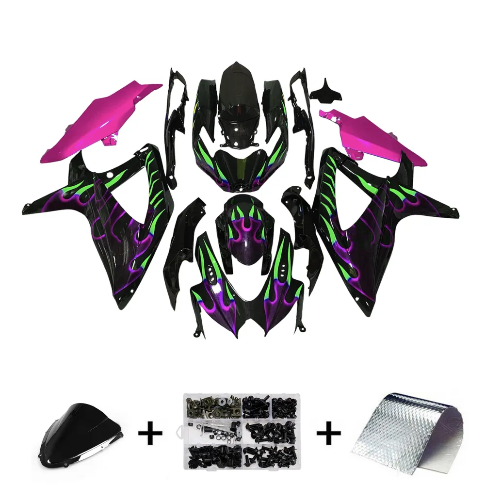 Kit de carenagem injeção Absos de plástico para Suzuki GSXR 600/750 2008-2010 K8