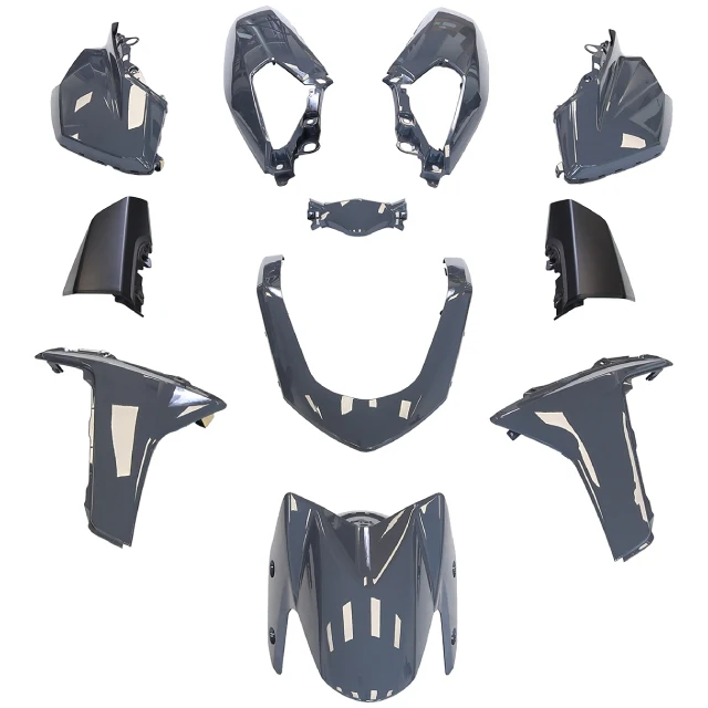 Kit carenagem Yamaha N-Max 125 15-20 cinzento nardo 11 peças TNT