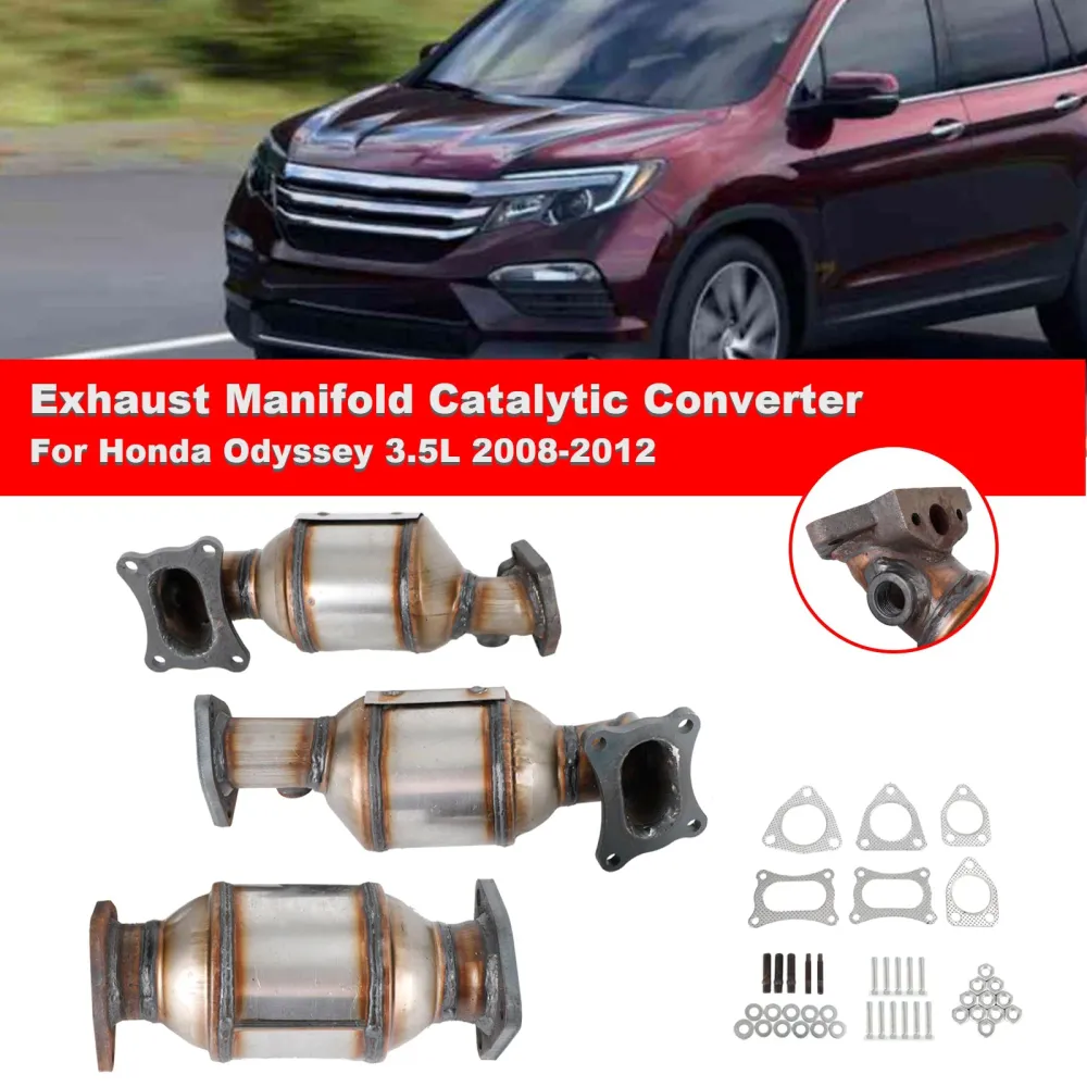 Kit de conversores catalíticos Honda Odyssey 3.5L 2011-2015 45131 45132 16447 Esquerdo & Certo & Traseira