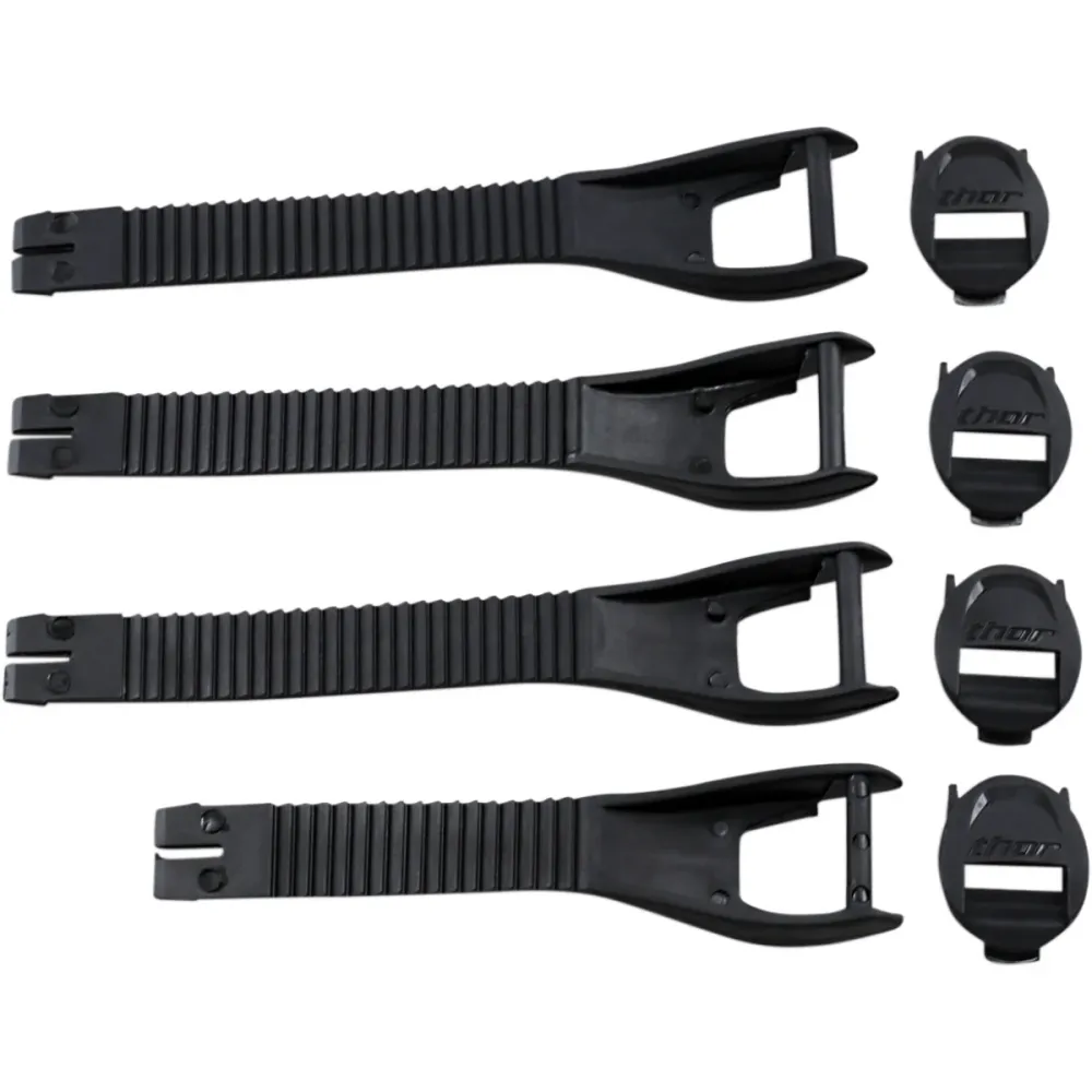 Kit de 4 correias THOR BLITZ XP + fixadores Preto - Tamanho 10-15