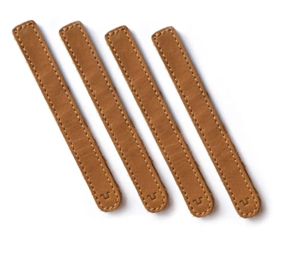 Kit Cruz de Farol, Abraçadeiras para Cabos e Punhos em Pele Vintage Tan trip Machine