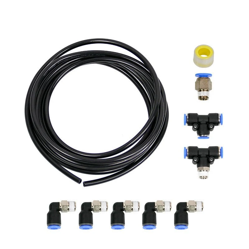 Kit de encaixe de vácuo preto PUSH LOCK Turbo Wastegate & Solenóide para Veículos Turbo Genéricos