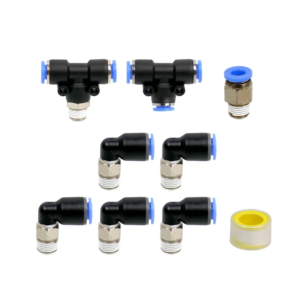 Kit de encaixe de vácuo preto PUSH LOCK Turbo Wastegate & Solenóide para Veículos Turbo Genéricos
