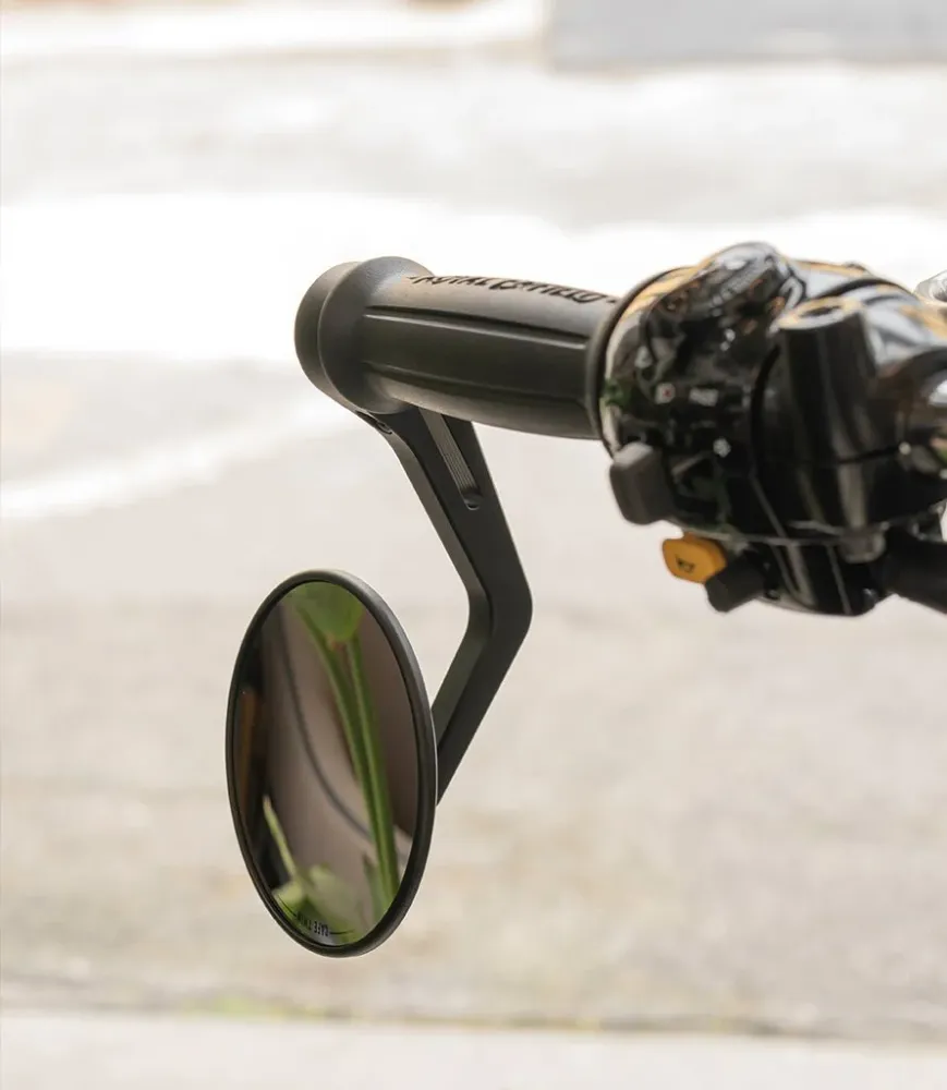Kit Espelhos Retrovisores Bar End Rocker com Adaptadores para Scrambler Ducati