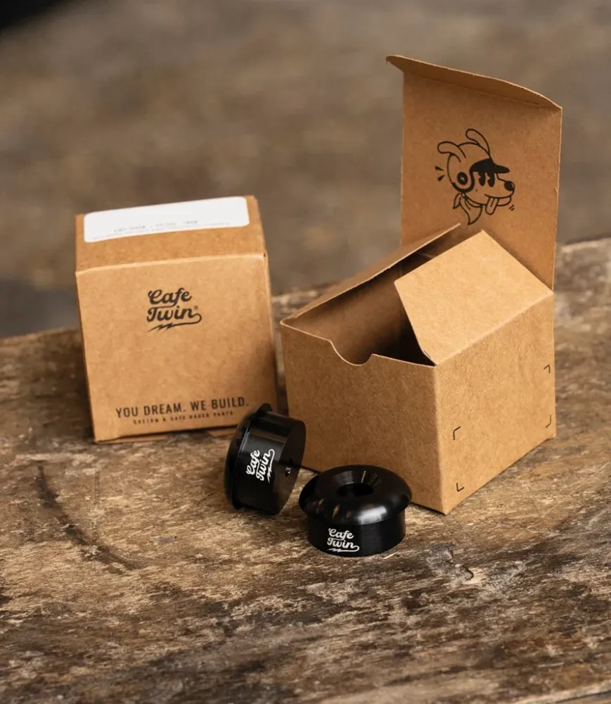 Kit Espelhos Retrovisores Bar End "Rocker" com Adaptadores para Guerrilla 450 / Himalayan 450