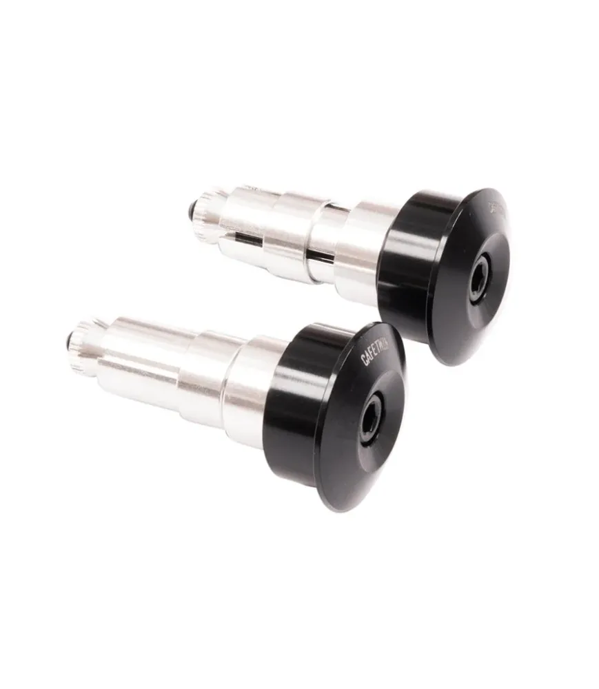Kit Espelhos Retrovisores Bar End "Rocker" com Adaptadores de Expansão Universais para Cabos Guiador