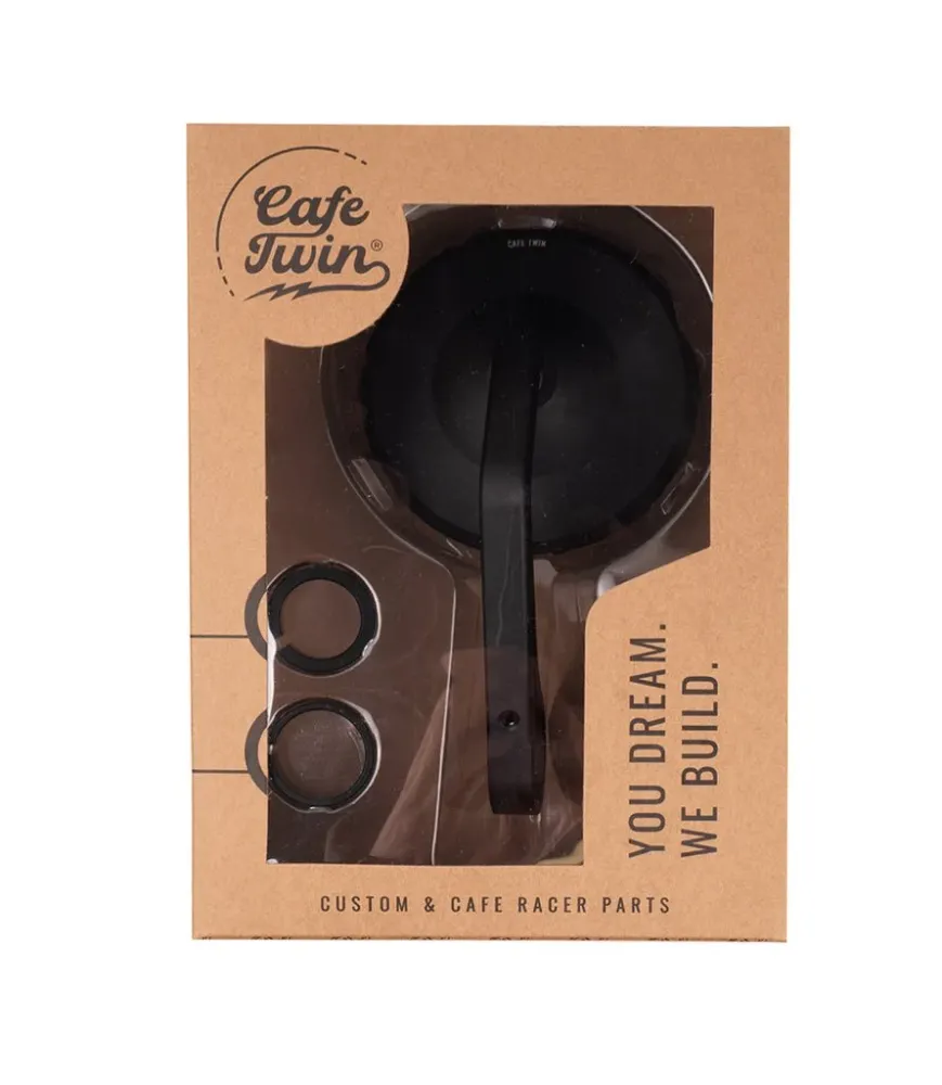 Kit Espelhos Retrovisores Bar End "Rocker" com Adaptadores de Expansão Universais para Cabos Guiador