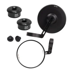 Kit Espelhos Retrovisores Bar End Slim com Adaptadores para Interceptor 650 de 2018 2022