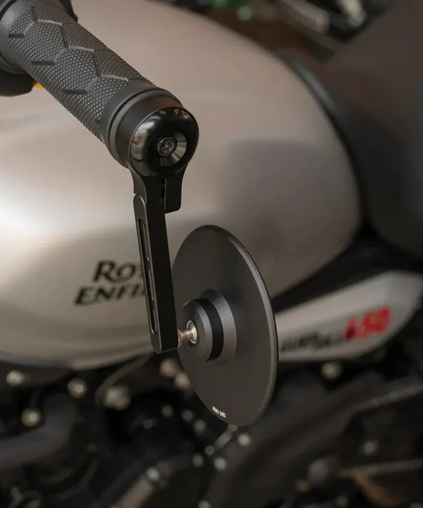 Kit Espelhos Retrovisores Bar End Slim com Adaptadores para Interceptor 650 de 2018 2022