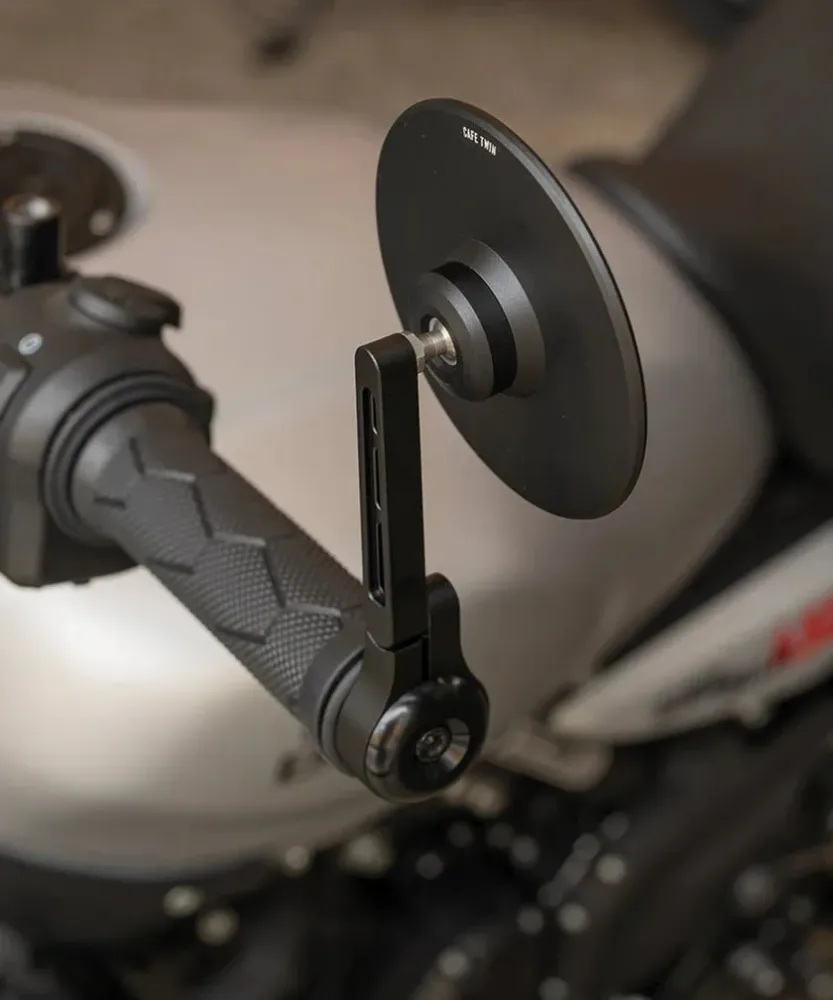 Kit Espelhos Retrovisores Bar End Slim com Adaptadores para Interceptor 650 de 2018 2022