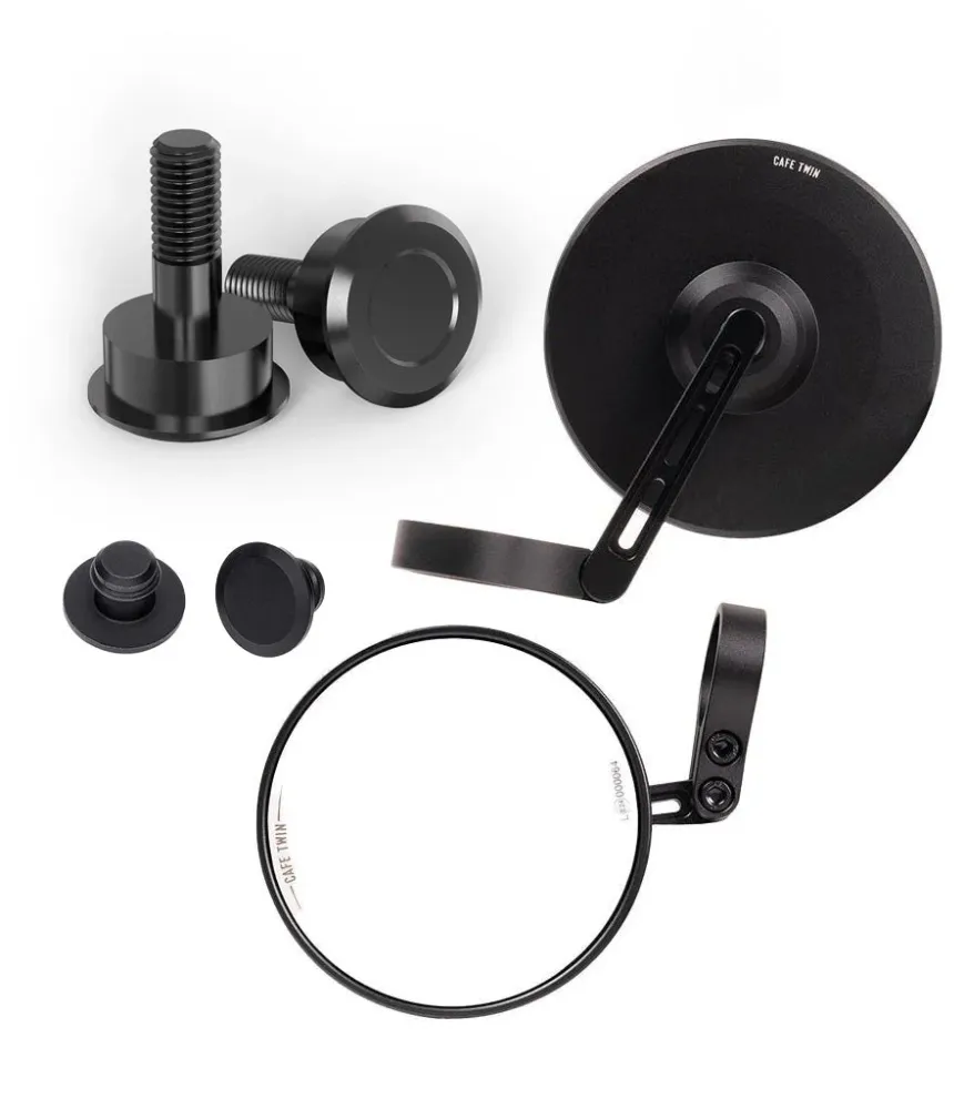 Kit Espelhos Retrovisores Bar End Slim com Adaptadores para BMW R Nine T