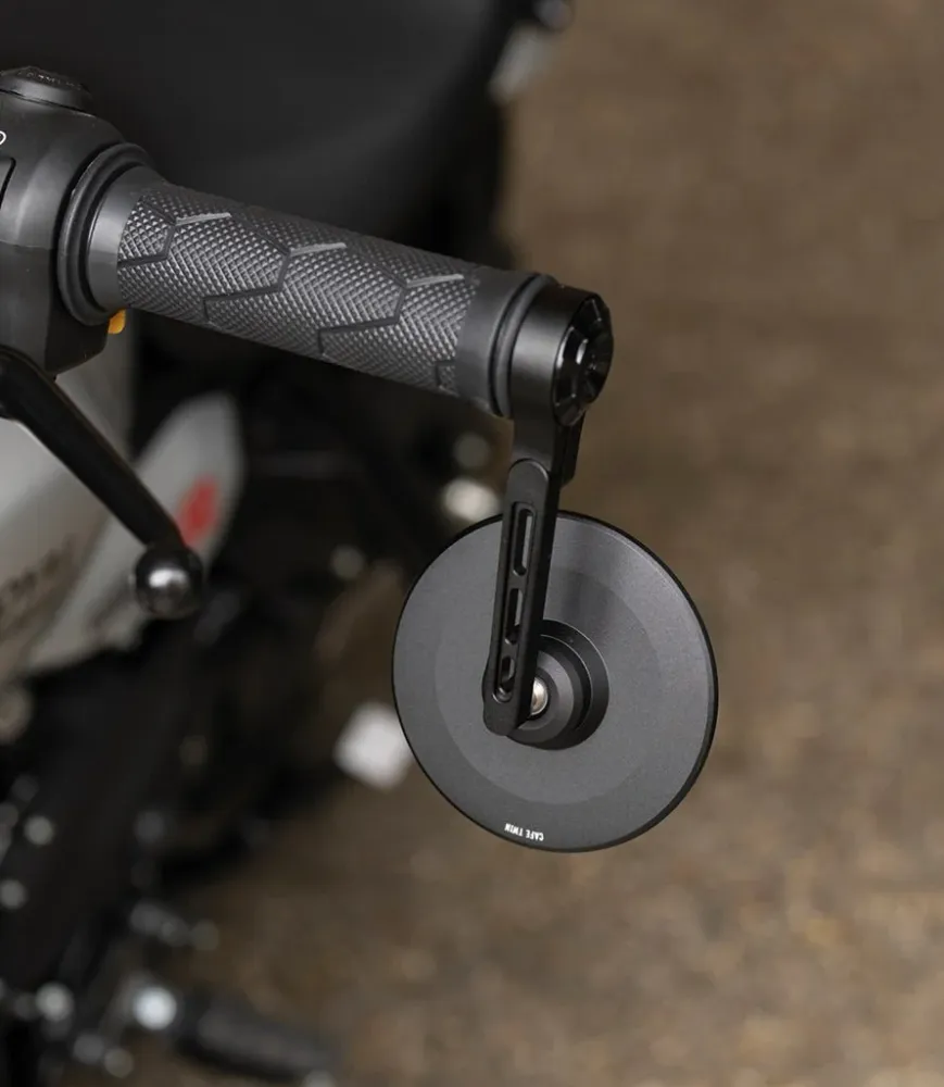 Kit Espelhos Retrovisores Bar End Slim com Adaptadores para Scrambler Ducati