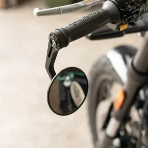 Kit Espelhos Retrovisores Moto Bar End Rocker com Adaptadores para Guerrilla 450 / Himalayan 450