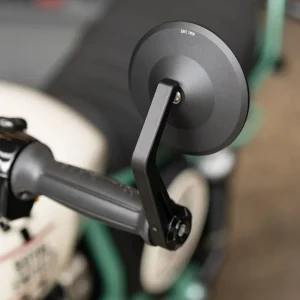 Kit Espelhos Retrovisores Moto Bar End Rocker com Adaptadores para Royal Enfield