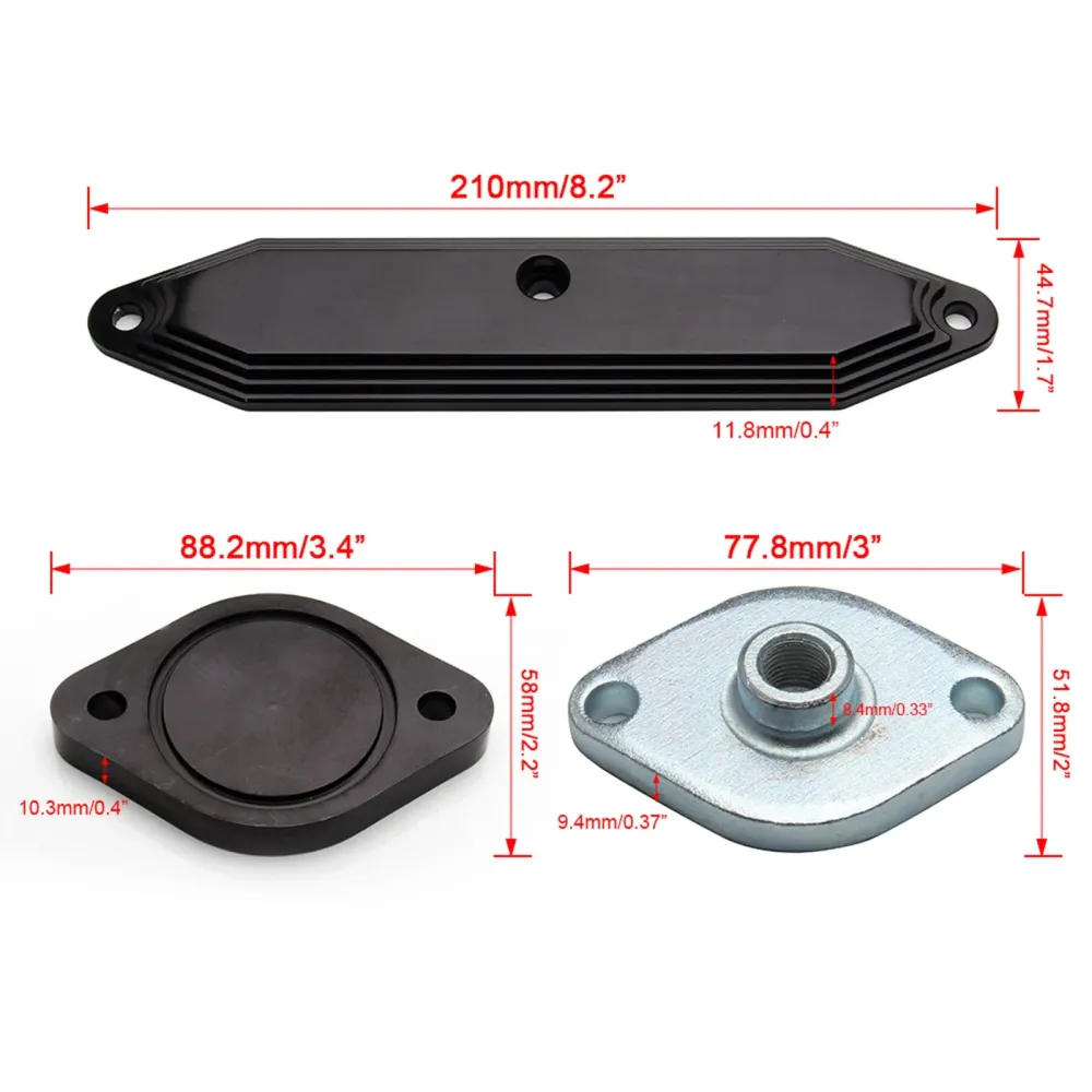 Kit de exclusão EGR com desvio para o líquido de arrefecimento para 2011-2014 Ford 6.7L Powerstroke Diesel Generic