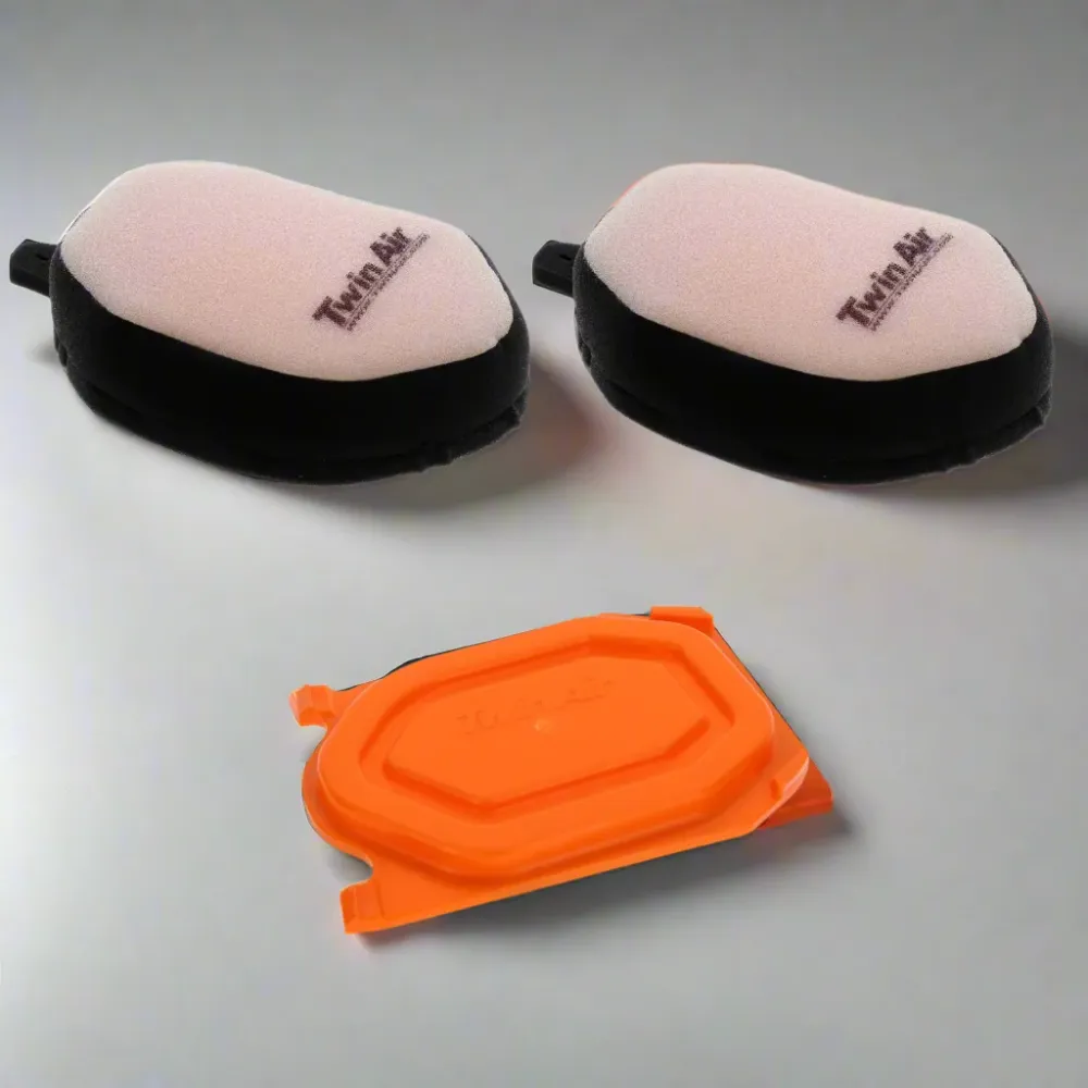 KIT 2 FILTROS AR TWIN AIR 151128 + TAMPA LAVAGEM KAWASAKI