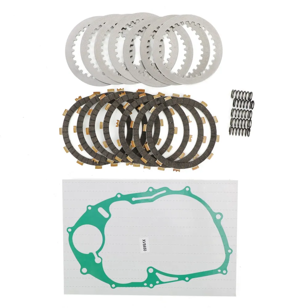 Kit de junta e disco de embreagem 3B6-W001G-00-00 adequado para Yamaha V Star 650 1998-2011 Genérico
