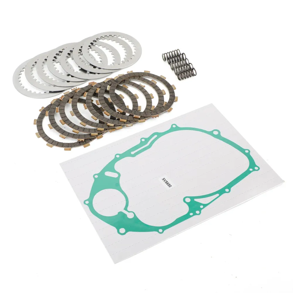 Kit de junta e disco de embreagem 3B6-W001G-00-00 adequado para Yamaha V Star 650 1998-2011 Genérico