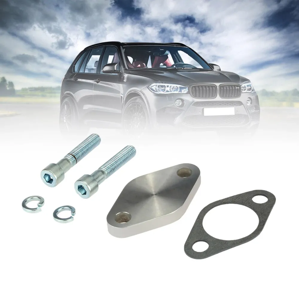 Kit de placas de bloco de bloqueio de válvula EGR de 8 mm para BMW E53 E65 E66 E38 E39 E46 E90 Genérico