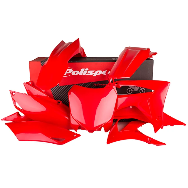 Kit de plásticos Honda CRF450R 13-16 CRF250R 14-17 Polisport - vermelho CR04