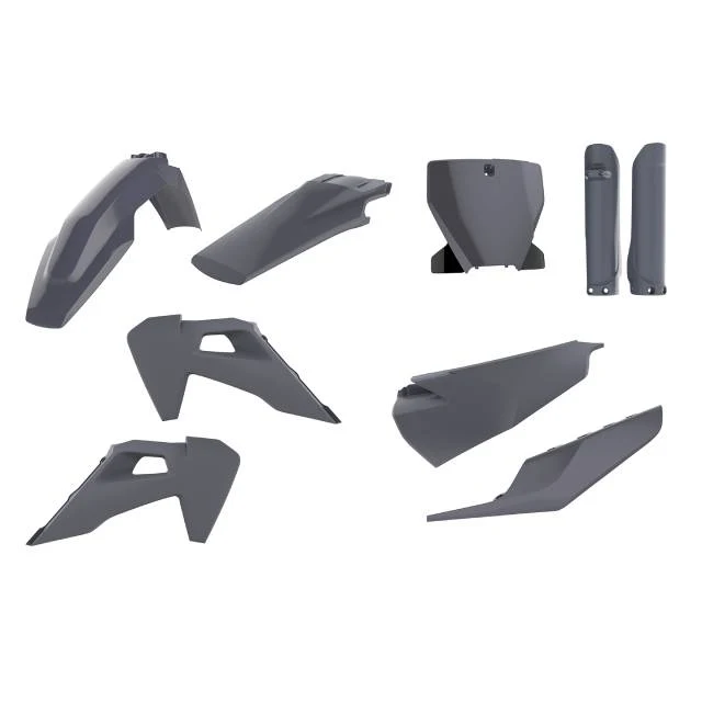 Kit de plásticos Husqvarna TC125/250 / FC250/350/450 19-22 Polisport - cinzento nardo
