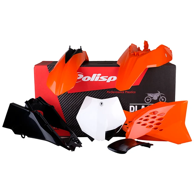 Kit de plásticos KTM 65SX 12-15 Polisport - guarda-lamas OEM laranja