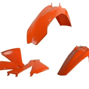 Kit de Plásticos POLISPORT KTM EXC 125/200/250 04, EXC-F 250/350/450/500 04 Cor Original (ver descrição)