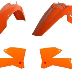 Kit de Plásticos POLISPORT KTM EXC 125/200/250 05-07, EXC-F 250/350/450/500 05-07 Cor Original (ver descrição)