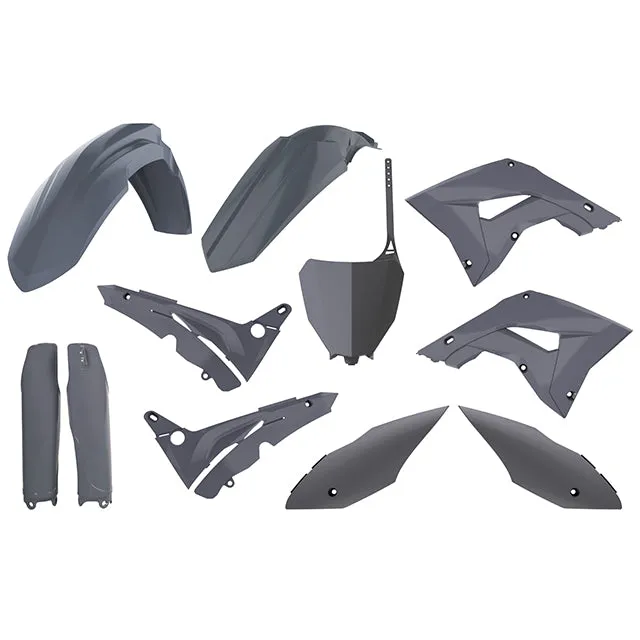 Kit de plásticos Restyling Honda CR125R/CR250R 02-07 Polisport - cinzento nardo