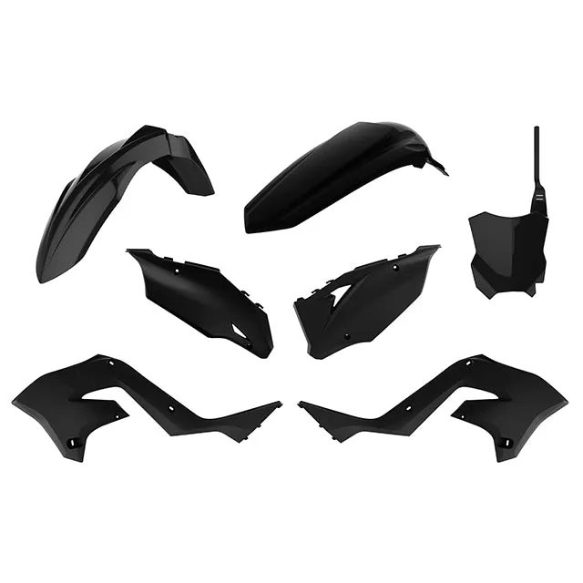 Kit de plásticos Restyling KX125/250 KX450 2020 03-08 Polisport - preto