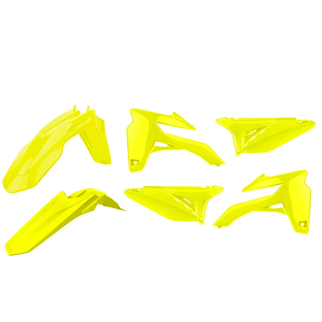 Kit de plásticos Sherco SE-R/SEF-R 13-15 Polisport - amarelo flúor