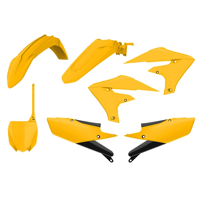 Kit de plásticos Yamaha Vintage YZ450F 18-21 / YZ250F 19-21 Polisport - amarelo escuro