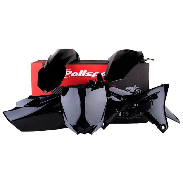 Kit de plásticos Yamaha YZ450F 14-17 YZ250F 14-18 Polisport - preto
