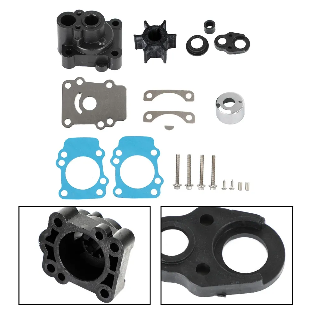 Kit de reconstrução de bomba d'água compatível com motores Yamaha F9.9 T9.9 1996 682-W0078-A1-00
