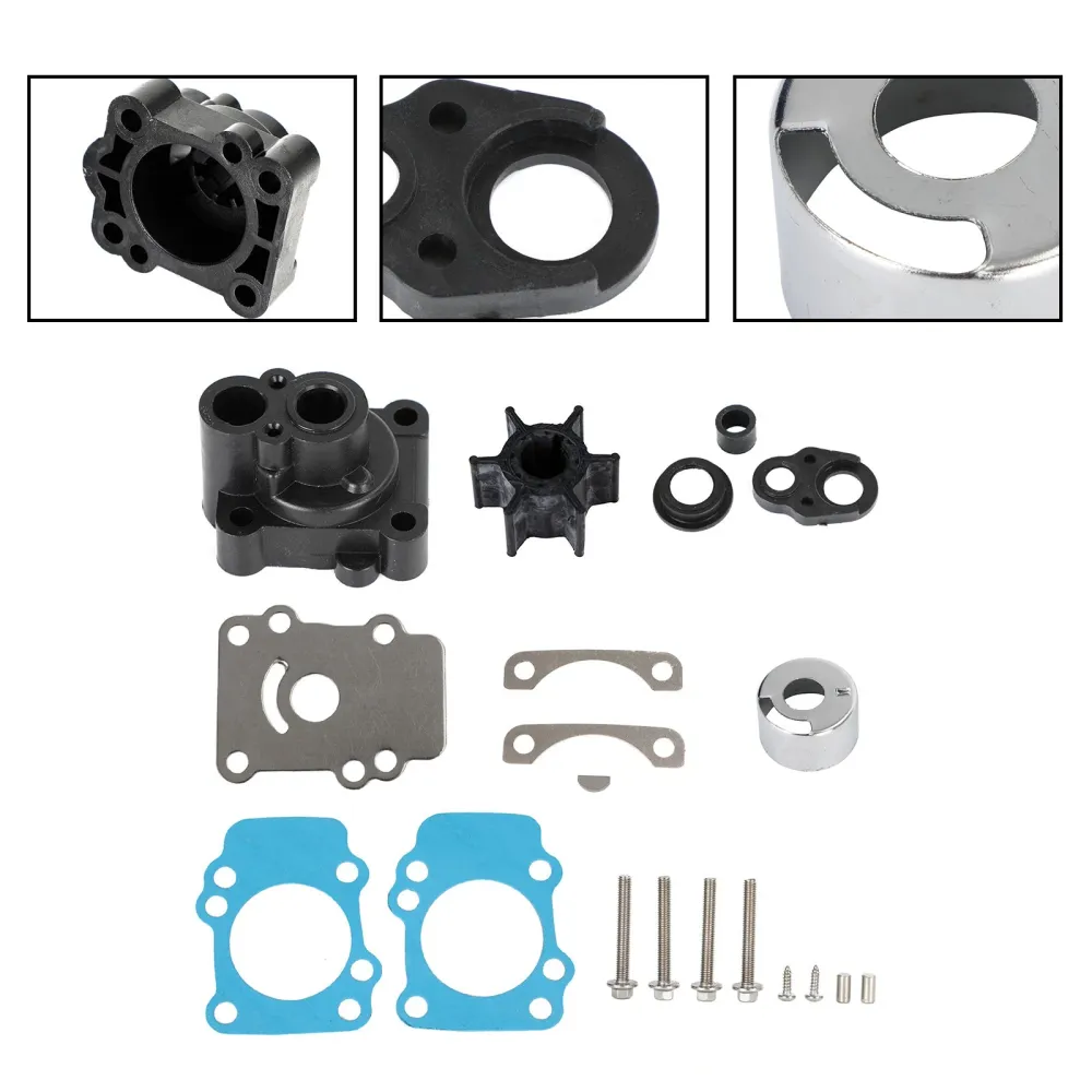 Kit de reconstrução de bomba d'água compatível com motores Yamaha F9.9 T9.9 1996 682-W0078-A1-00