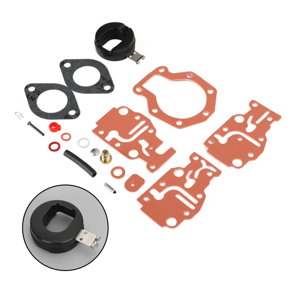 Kit de reconstrução de carbos do carburador FIL para Johnson/Evinrude 6 8 9.9 15 20 HP 0439073