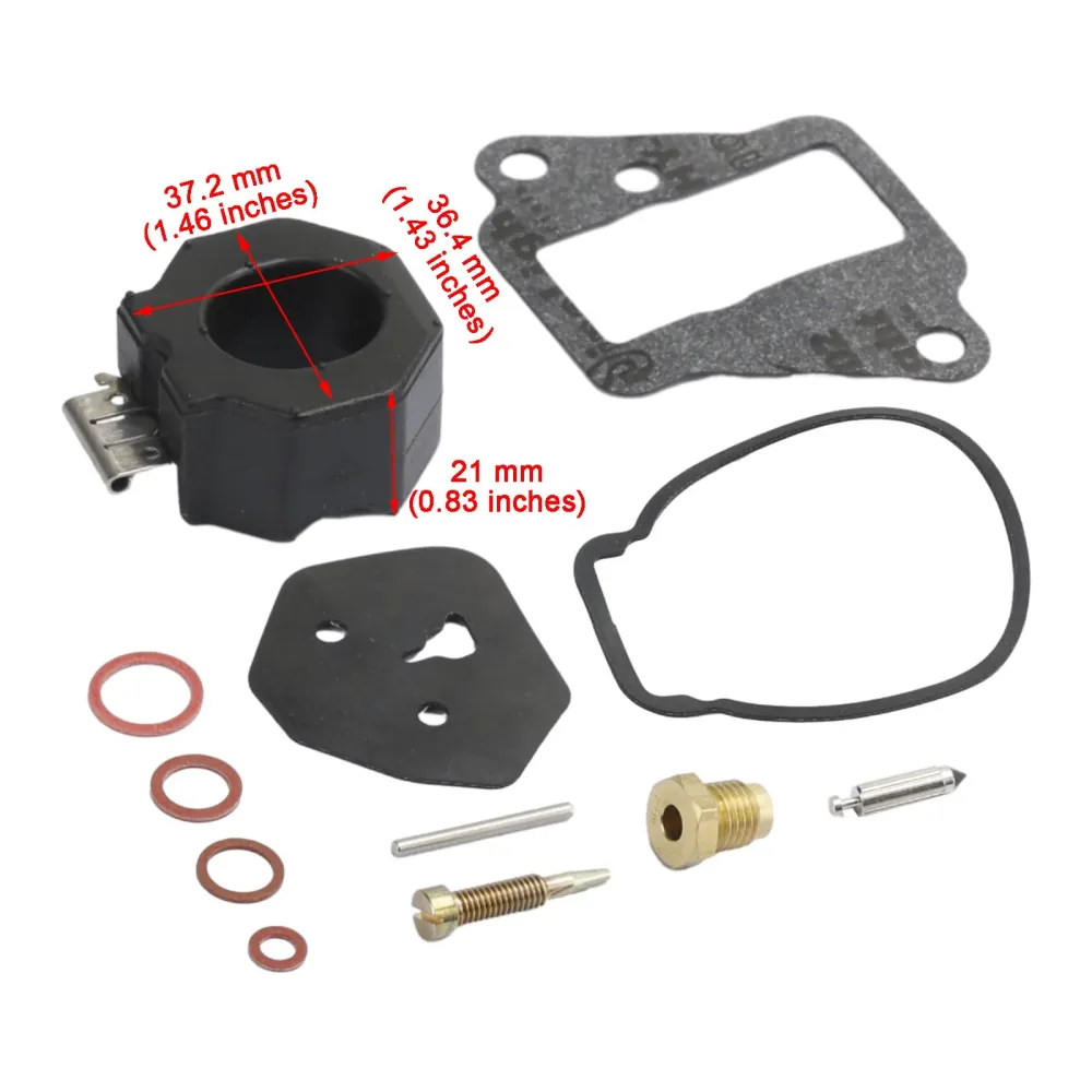 Kit de reconstrução de carburador para Yamaha 9.9HP 1986-1995 15HP 1984-1992 6E7-W0093