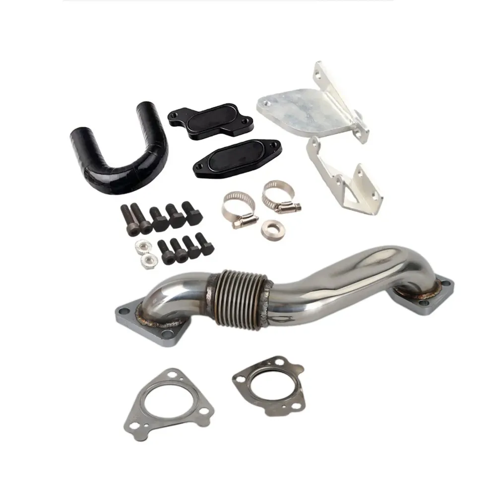 Kit de remoção de EGR & Tubo de subida para passageiro para Chevy Chevrolet Silverado GMC 2500 3500 LMM 6.6L Duramax 2007....
